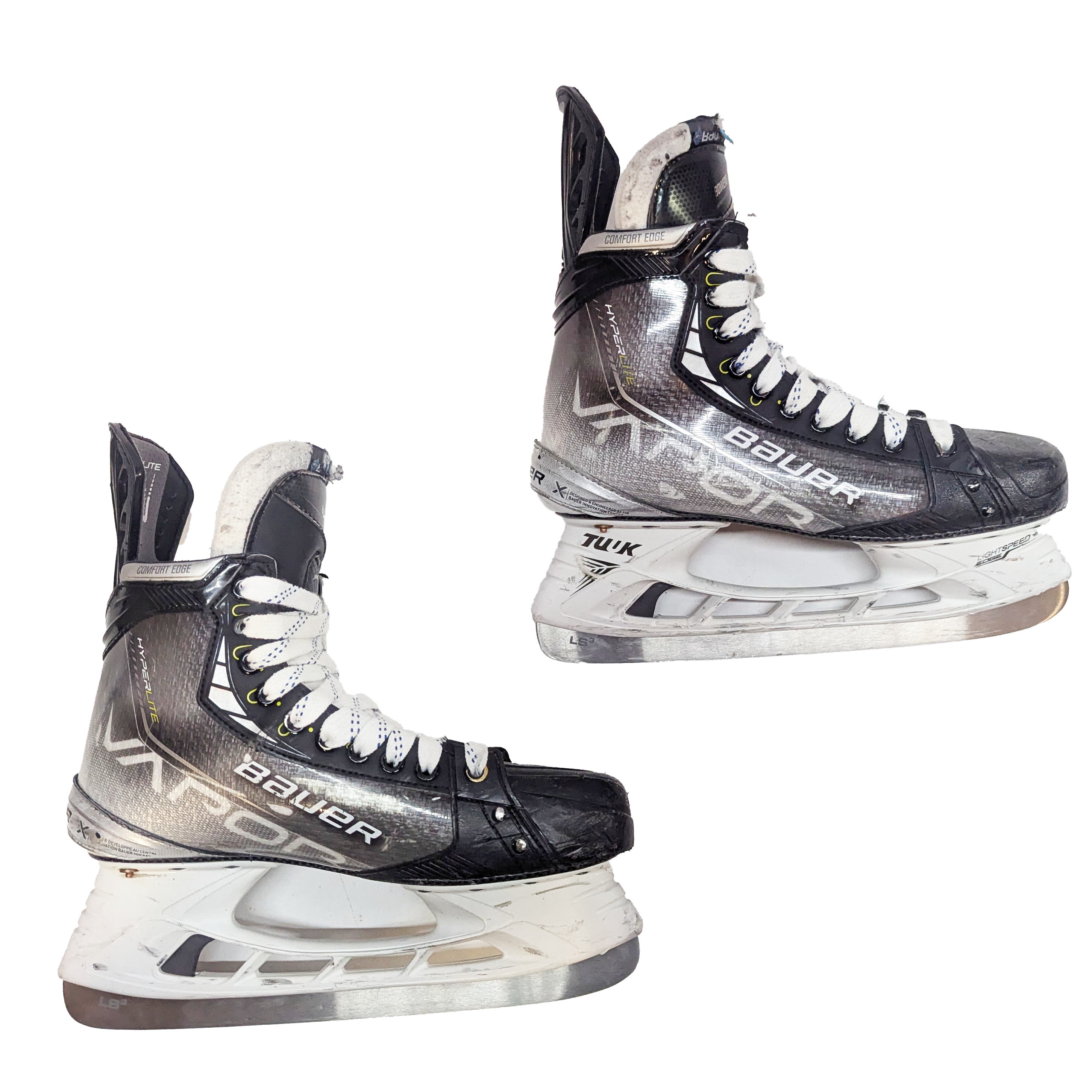 Bauer Vapor Hyperlite - Patins de hockey NCAA Pro Stock d'occasion - Taille 8,5
